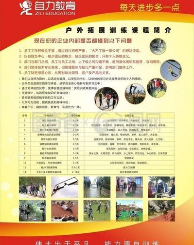 企业拓展训练项目简介模板